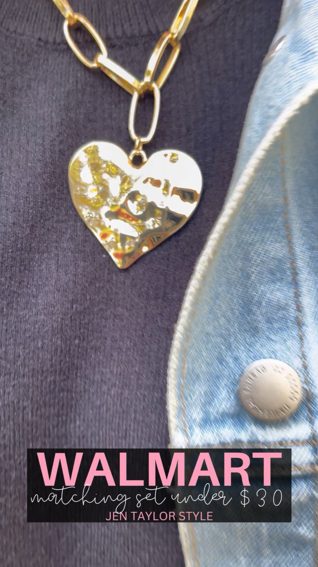 Walmart matching set under $30! This sweater knit set has wide leg pants and a sleeveless top so it’s perfect for layering and styling as a fall outfit. Wearing size XXL. Also love this Target denim jacket that is perfectly oversized. Wearing XL. Also love this darling gold heart necklace under $30! Leopard sneakers are in my true size 11. 

#LTKFindsUnder50 #LTKMidsize #LTKPlusSize