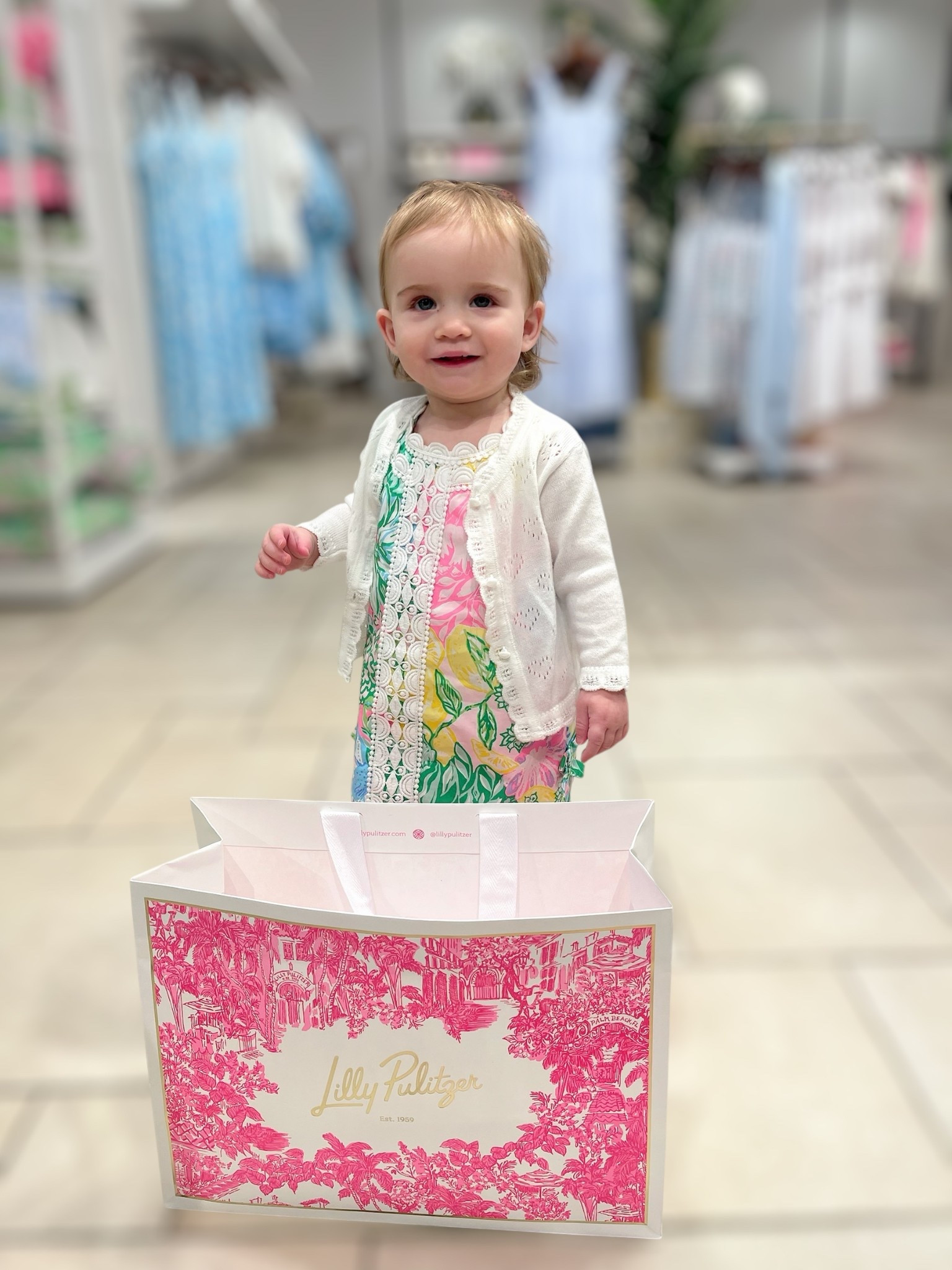 Twinning in Lilly Pulitzer!
The Cody Dress by Lilly Pulitzer is the perfect spring and summer staple—lightweight, colorful, and effortlessly feminine with its relaxed fit and scalloped sleeve detail. I paired it with a pink knotted headband and gold slide sandals for a playful, polished look.

My little one is matching in the sweetest infant shift dress, complete with eyelet lace and bright Lilly prints, topped with a classic white cardigan and bunny sandals. Perfect for mommy-and-me moments, Easter photos, or a shopping day full of sunshine and smiles!

Sizing info:
Wearing a size XS in the Cody dress (true to size). Baby’s shift runs TTS as well—she’s in a 12–18 month size.

Shop our looks on LTK!

⸻


Lilly Pulitzer Cody Dress, Lilly Pulitzer Infant Shift Dress, Mommy and Me Outfits, Spring Family Outfits, Lilly Pulitzer 2025, Easter Dresses for Mom and Baby, Toddler Girl Shift Dress, Coordinating Family Outfits, LTK Spring Style, LTK Family Looks


#LTKKids #LTKBaby #LTKFindsUnder100