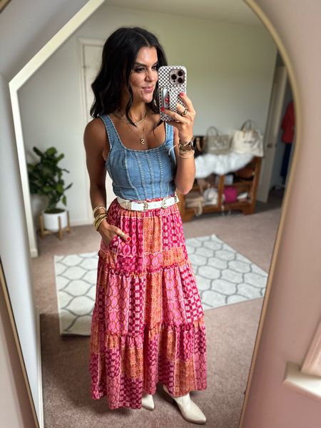 Amazon country concert outfit idea! Size small in both top and skirt. Boots tts and super comfy! 

#LTKFindsUnder100 #LTKSeasonal #LTKFestival