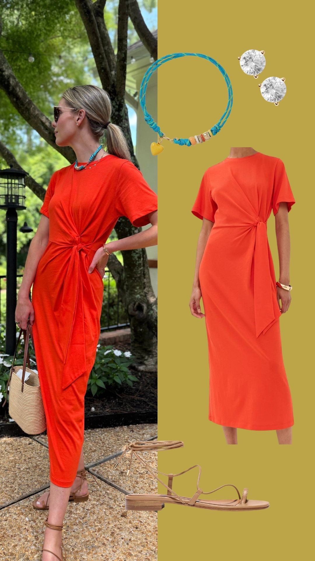 love this dress so much i bought it twice! it’s the perfect casual, but elevated, dress that can easily be styled up or down. wearing a size small in the dress. 

#LTKStyleTip #LTKShoeCrush #LTKSeasonal