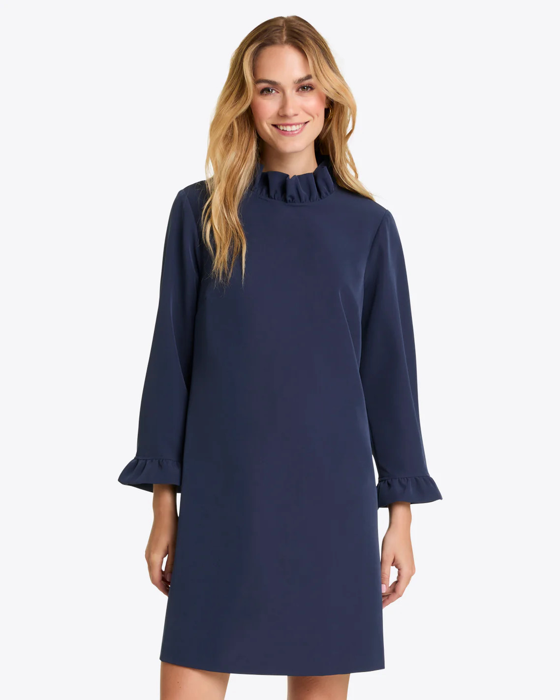 Lindsay Shift Mini Dress in Crepe | Draper James (US)
