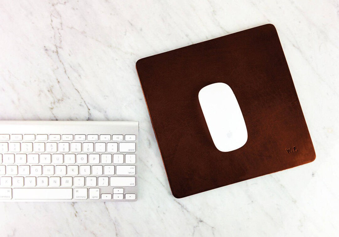 Leather Mouse Pad, Initials, Coordinates, Mouse Pad, Gifts for Men, Gift for Her, Personalized Le... | Etsy (US)