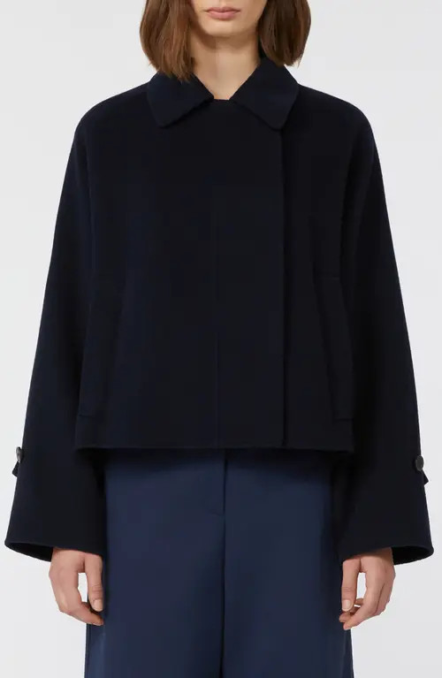Weekend Max Mara Carella Virgin Wool Jacket in Navy at Nordstrom, Size 6 | Nordstrom
