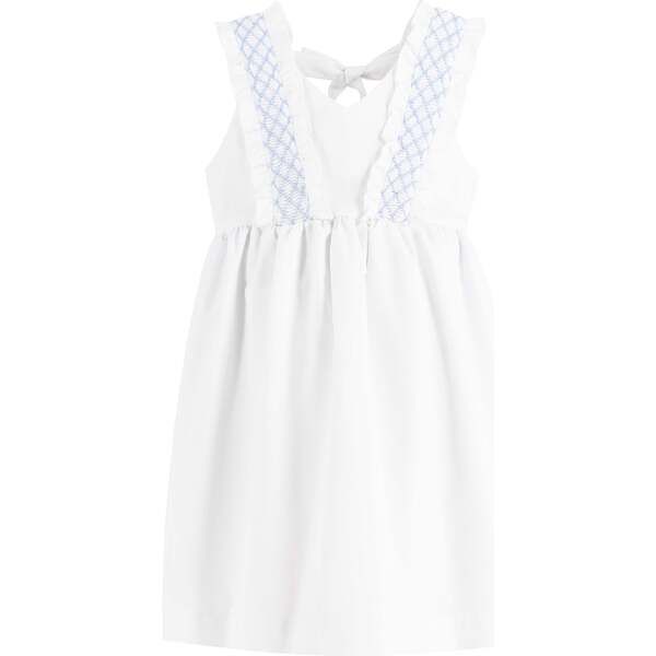 Harper Girl Dress, White | Maisonette