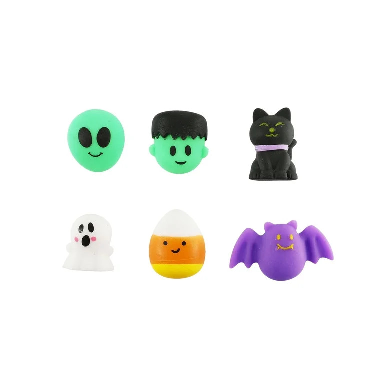 Squishy Party Favors in Jack-o'-Lantern Treat Pail, Multicolor, 18 Count, Halloween by Way To Cel... | Walmart (US)