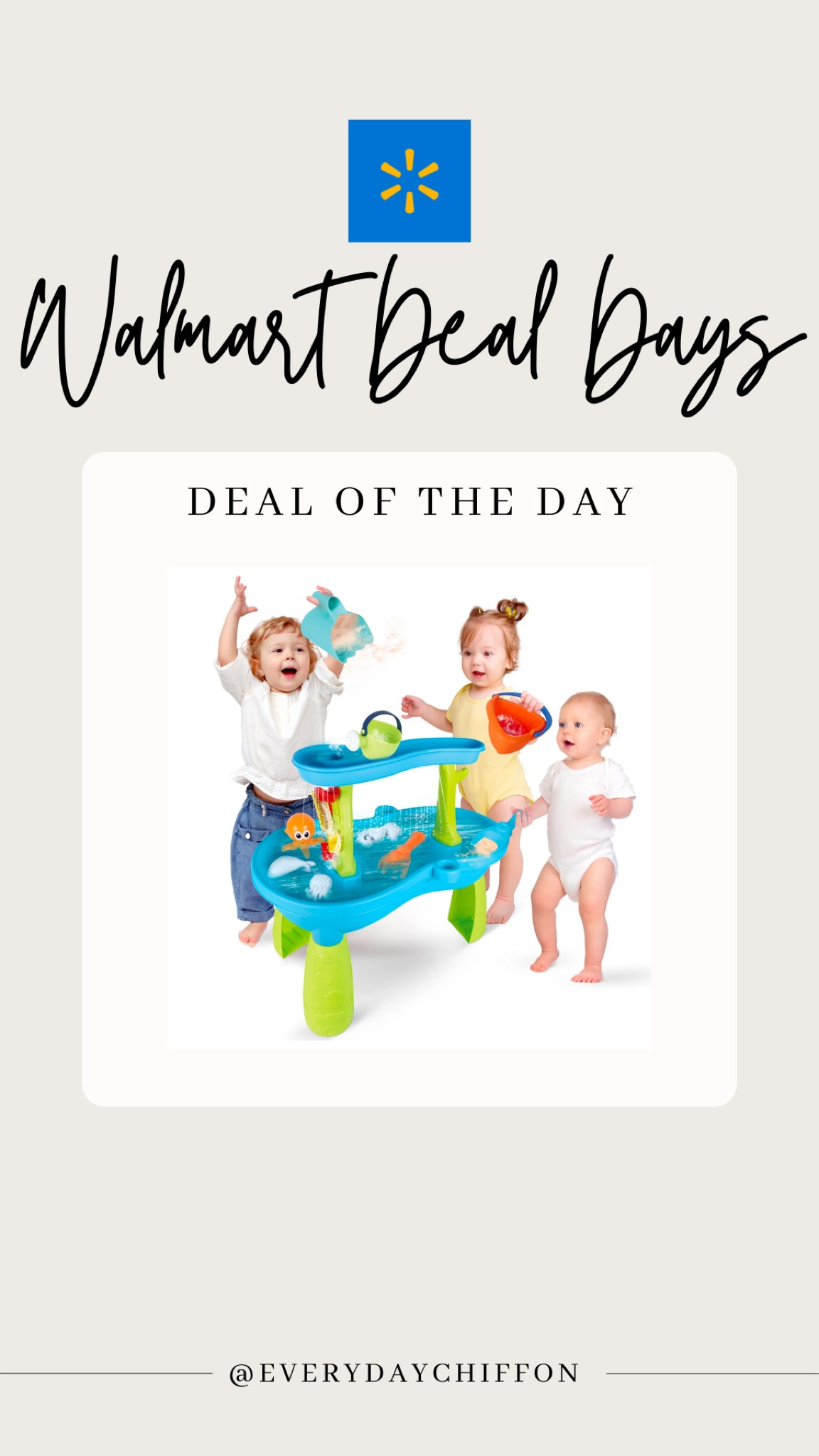 Walmart deals! Crazy good on this water table. Almost $100 off 👌🏽

Walmart finds
Toddler toys 

#LTKSummerSales #LTKFindsUnder100 #LTKBaby