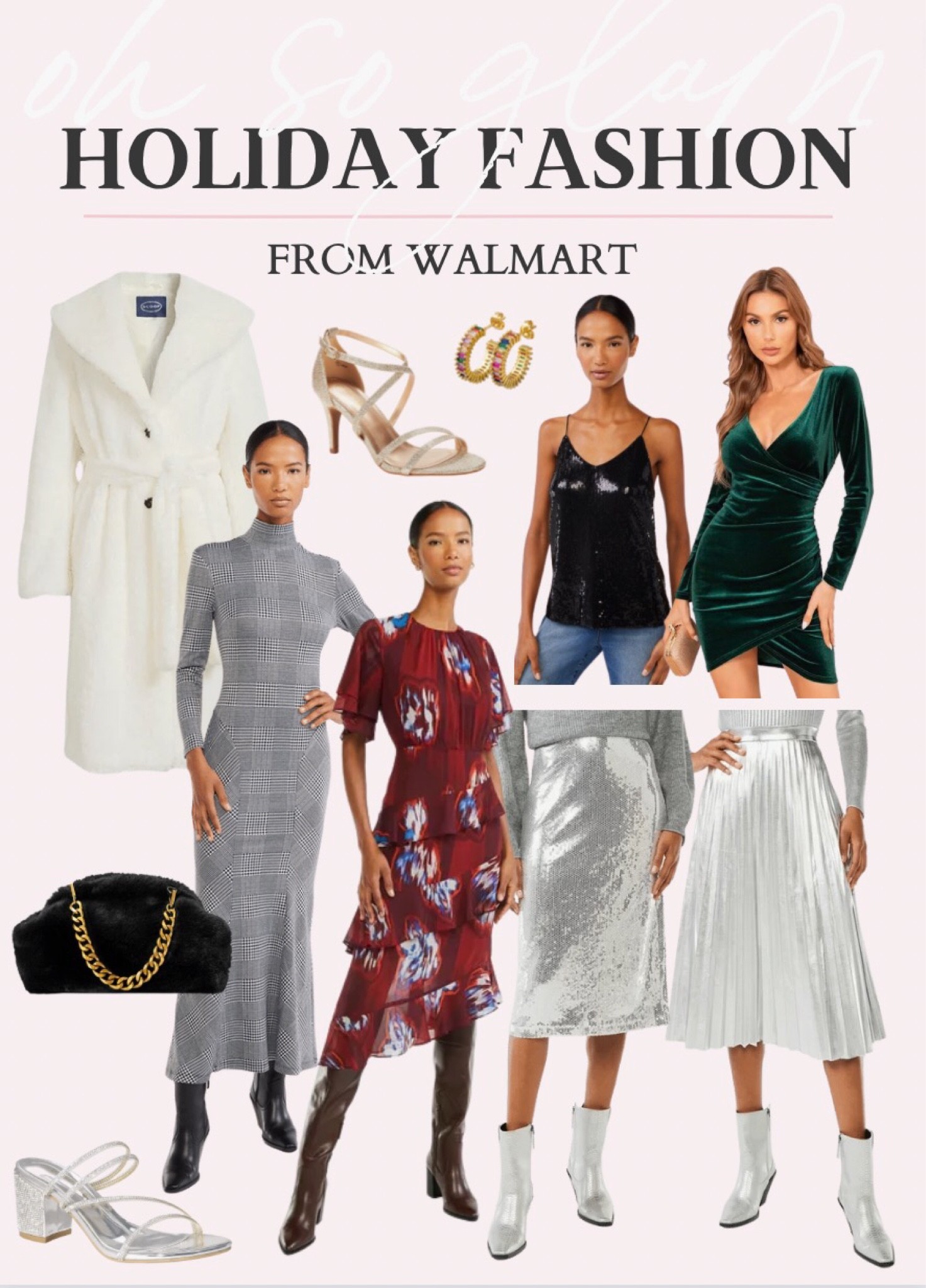 Walmart holiday fashion finds!❤️

Sequin skirt, metallic midi skirt, sequin midi skirt, holiday dresses, holiday dress, Christmas dress, holiday outfit inspo, holiday style, affordable holiday outfits 

#LTKHoliday #LTKstyletip #LTKunder100
