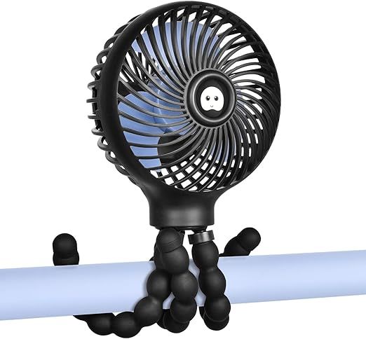 HomeLifairy Stroller Fan Clip On for Baby 2600mAh Battery Operated Fan Portable Fan Rechargeable ... | Amazon (US)