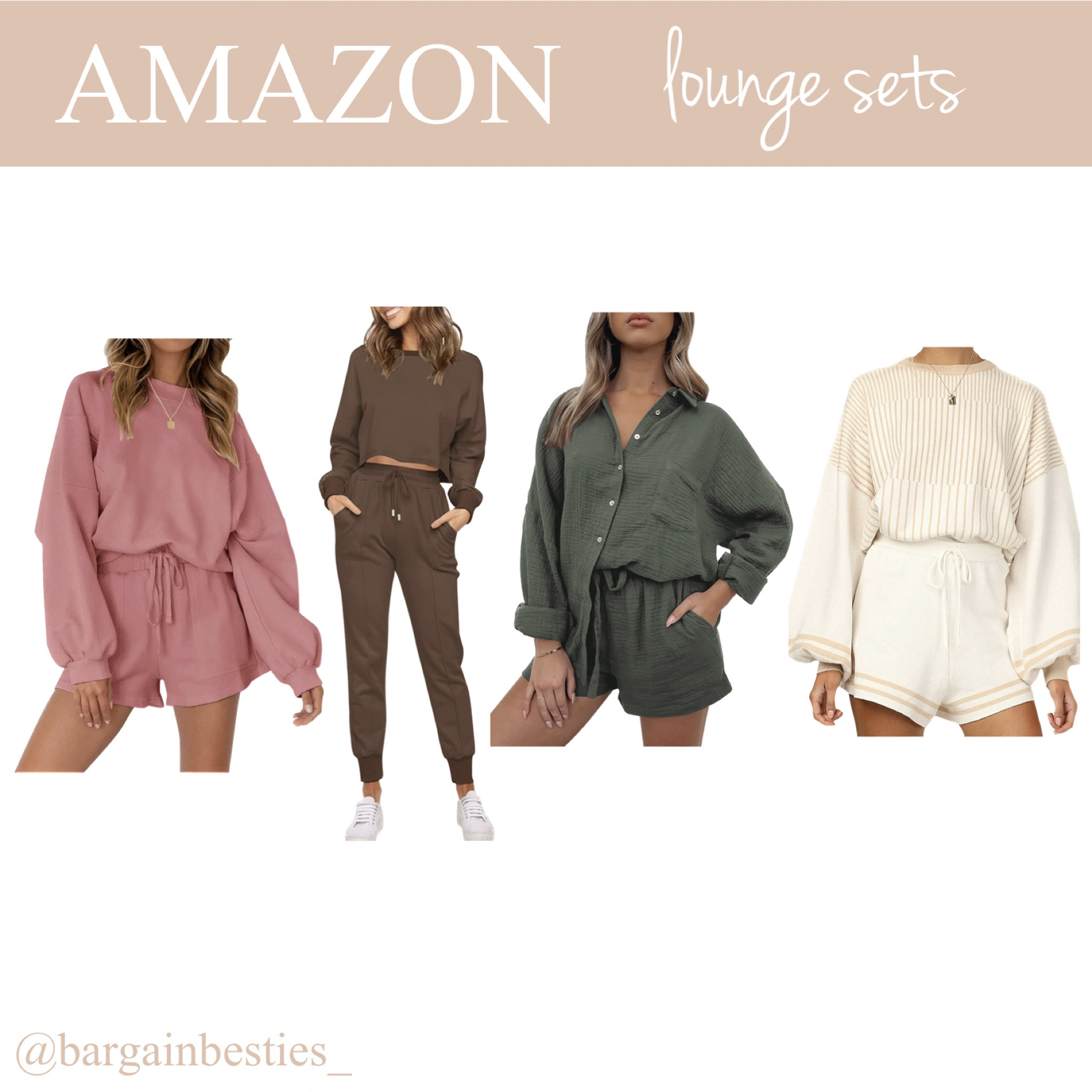 We’ll take one of each please🤩 Amazon neutral lounge sets for the win🤍

#LTKstyletip #LTKFind #LTKunder50