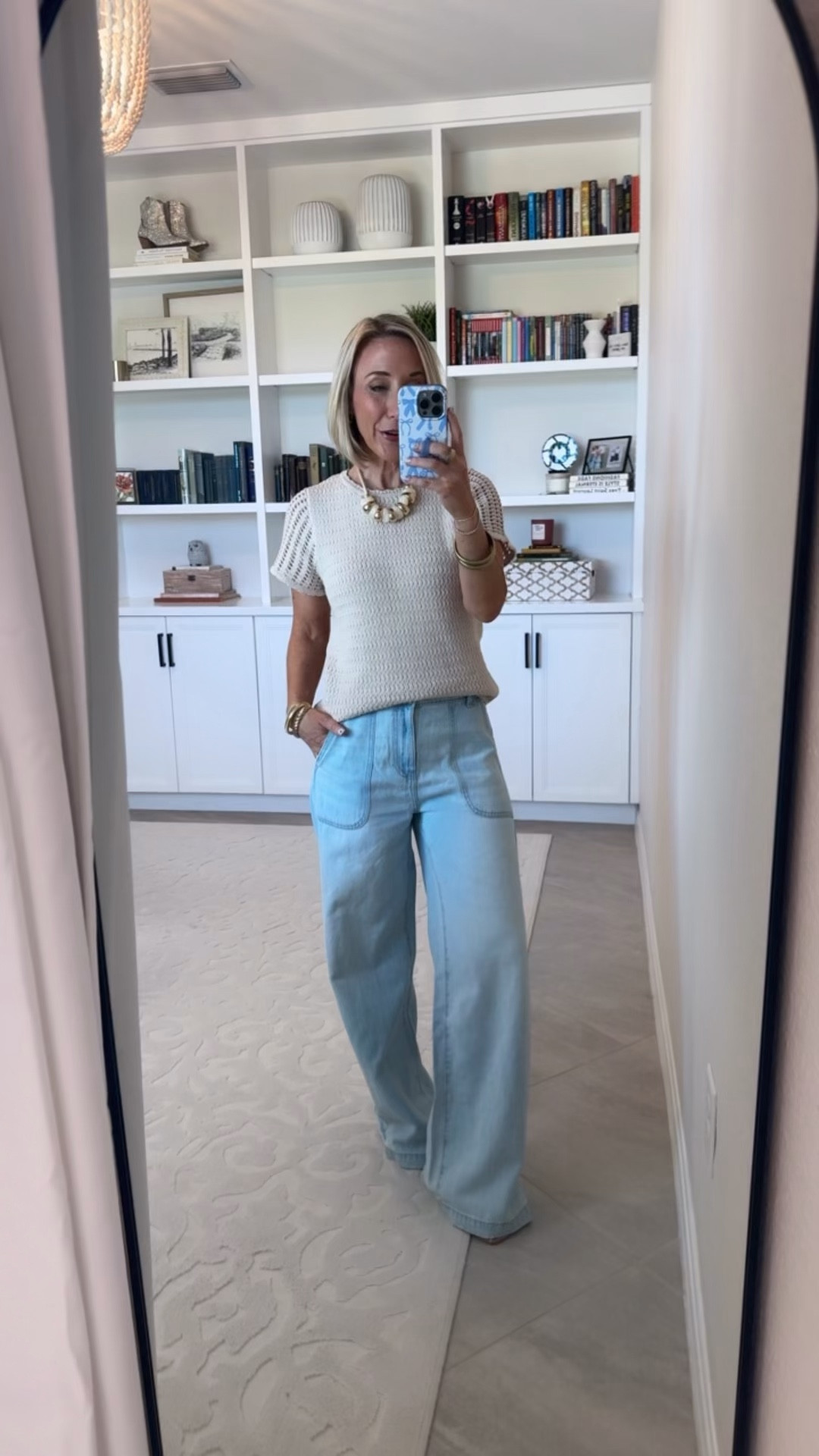 Walmart - new denim and tops (all under $27) * Textured Crewneck Sweater w/ Short Sleeves - size XS. $17.98. 2 colors. High Rise Draped Utility Jeans - size XS. $24.98. 30" Inseam.

#LTKOver40 #LTKSeasonal
