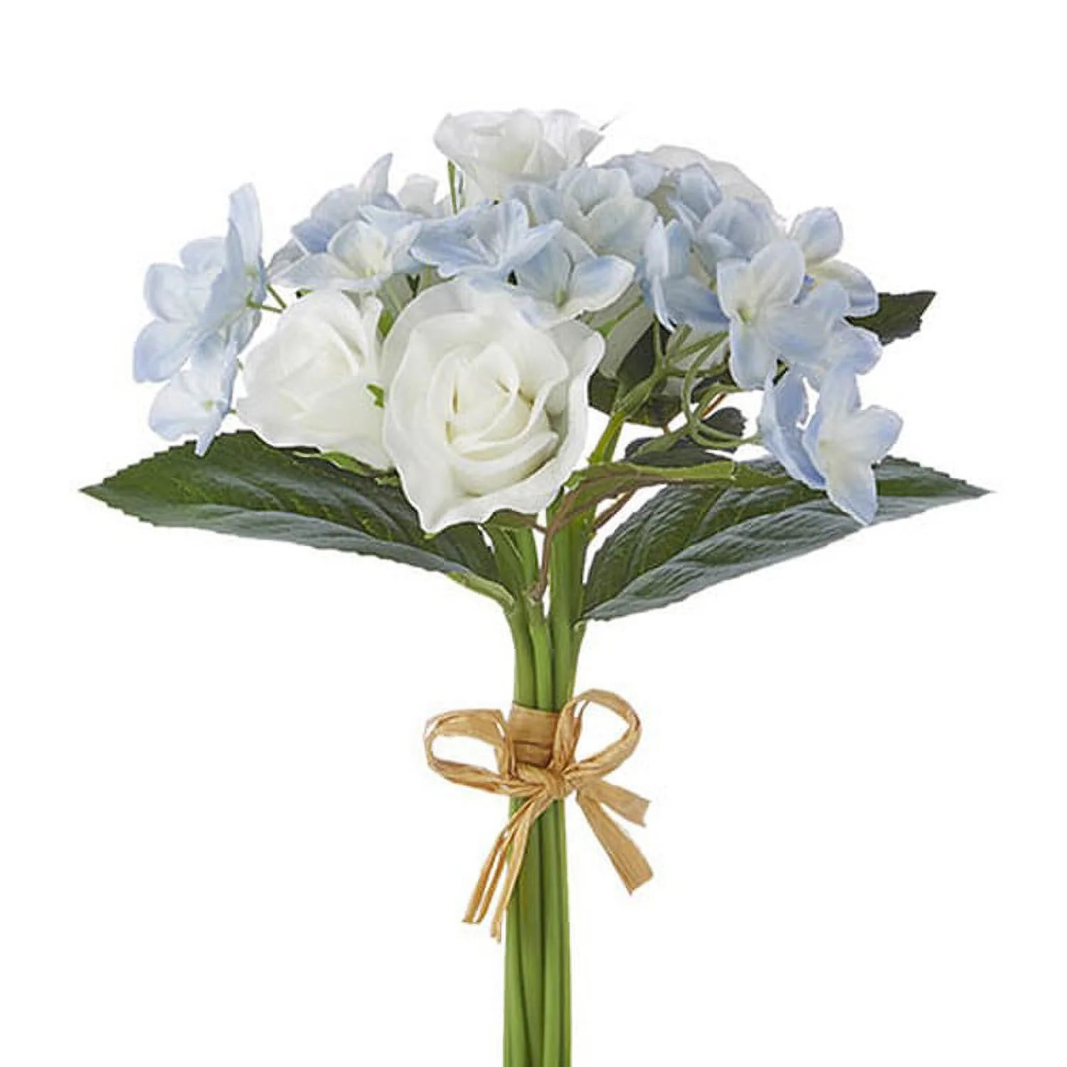 Raz Imports Boxwood 10.5" Real Touch Rose And Hydrangea Bouquet | Walmart (US)
