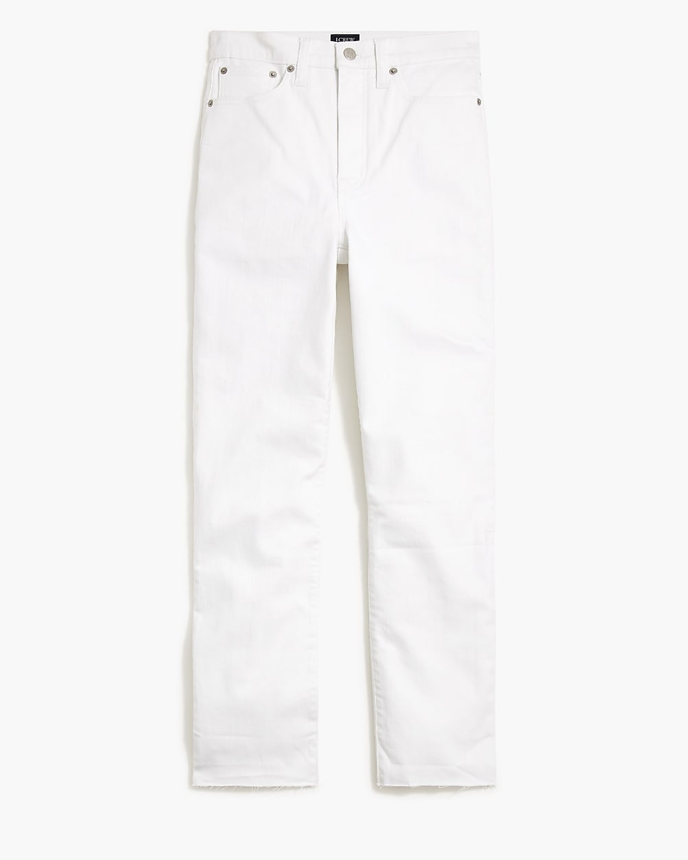 White stovepipe straight jean in signature stretch+ | J.Crew Factory