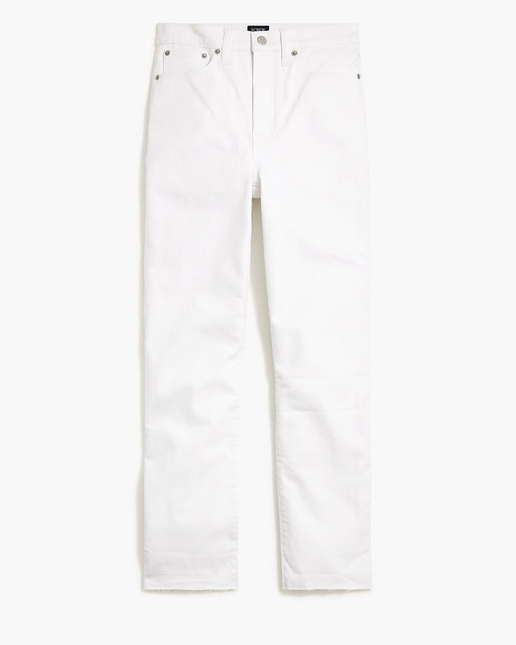 White stovepipe straight jean in signature stretch+ | J.Crew Factory