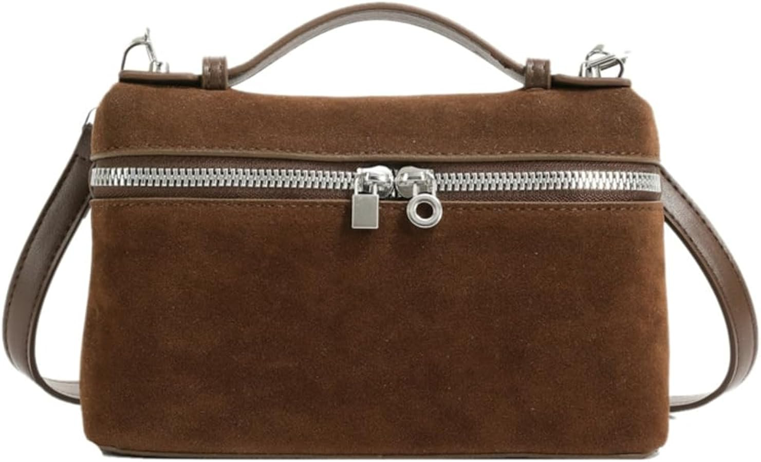 Casual Suede Handbag For Women Retro Crossbody Bag Slouchy Tote Bag Satchel Bag Winter Work Purse... | Amazon (US)