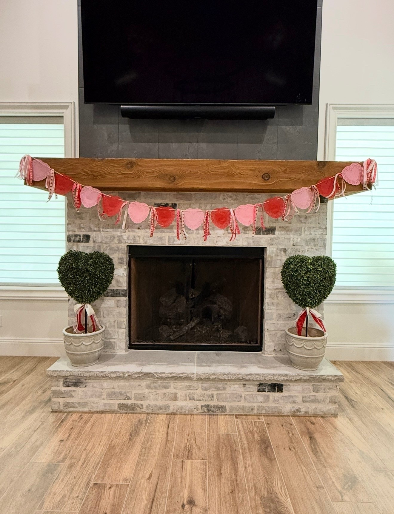 Valentine mantle decor  

#LTKSeasonal #LTKHome