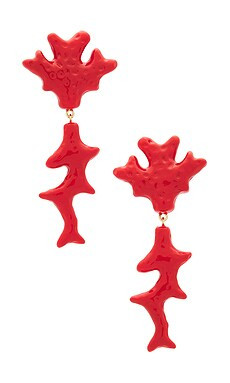 Julietta Coral Earrings in Orange from Revolve.com | Revolve Clothing (Global)