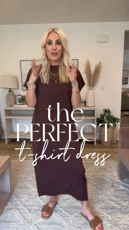 The perfect tshirt dress exists! From amazon! Right now it’s $22! It’s a slinky fabric that doesn’t cling. Come in several colors too. I am wearing a size M. I’ll do a try on haul on stories too!

#LTKfindsunder50 #LTKsalealert #LTKstyletip