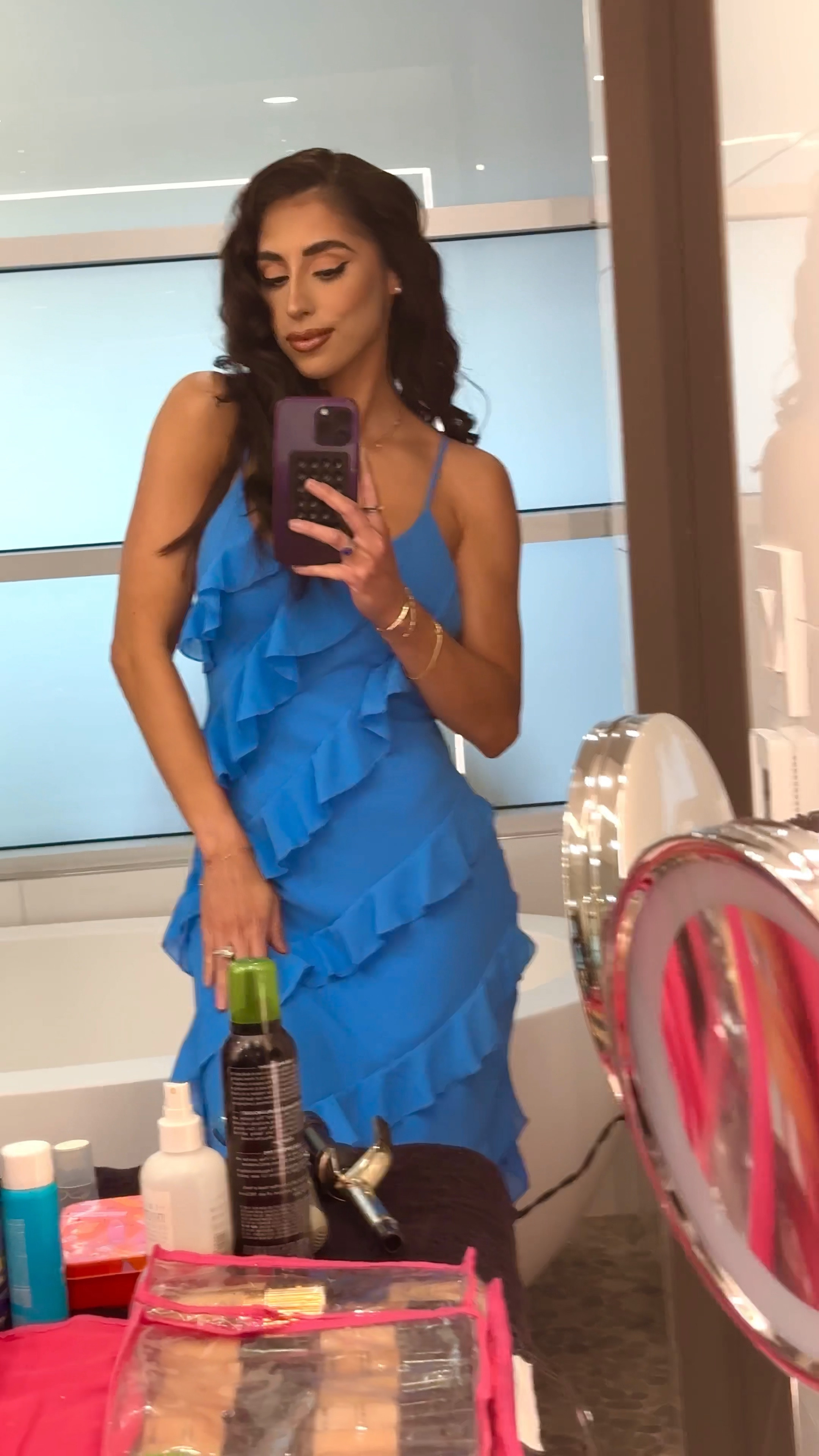 Wedding season has commenced and this dress is ready for a party🫶🏻 so flattering and so comfortable wearing a small. #weddingguestdress #dress #formaldress #weddingguest #macys 

#LTKwedding #LTKSpringSale #LTKVideo