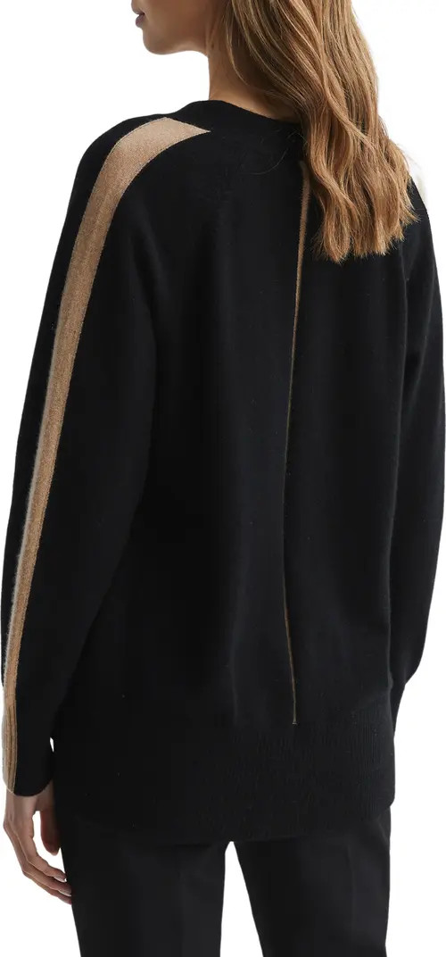 Amber Stripe Sleeve Cashmere Cardigan | Nordstrom