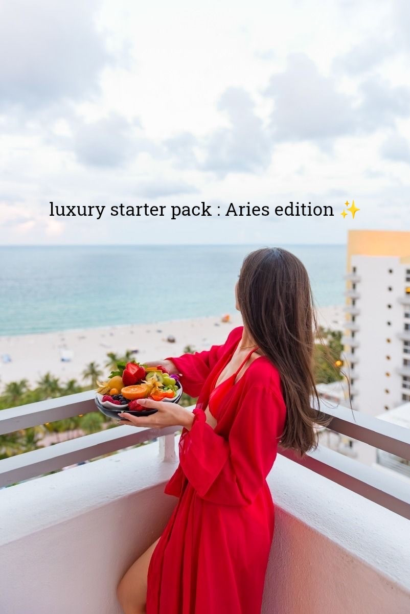 Aries girls don’t wait for life to feel exciting, they create the atmosphere ❤️

your energy is bold, magnetic, spontaneous & impossible to ignore… so your rituals should feel the same.

your luxury colors: red, cream & gold

your Aries starter pack:
• a candle that makes every room feel alive
• a signature scent people remember
• body oil because confidence starts before the outfit
• a glossy lip always in your bag
• something warm waiting for you while you plan your next obsession

this isn’t about perfection or pretending to be someone else
it’s about creating moments that make your everyday feel intentional, beautiful & a little more cinematic

Aries reminder:
you don’t need permission to romanticize your life ❤️

#LTKootd #LTKgrwm #LTKdayinmylife