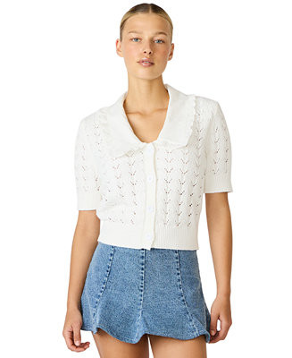 Women’s Pilgrim Collar V-Neck Cardigan | Macy's