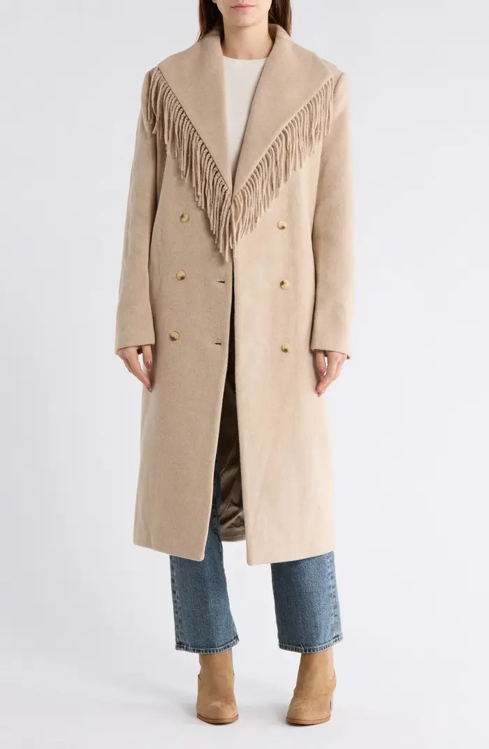 WAYF Fringe Double Breasted Coat | Nordstromrack | Nordstrom Rack