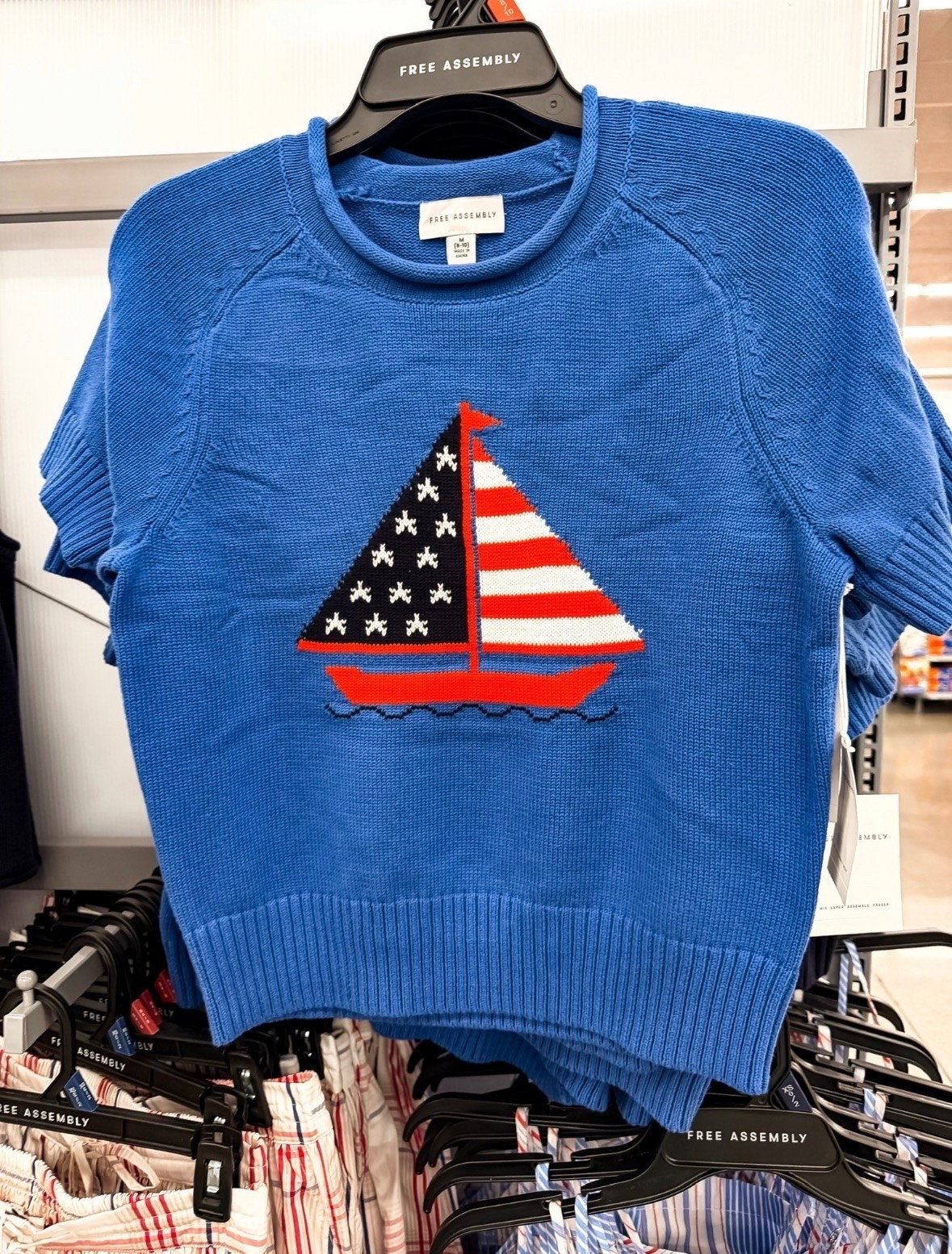 This patriotic sweater is too cute for summer holidays! The sailboat design gives it that classic Americana feel, and it’s the perfect lightweight layer for cool lake mornings, beach trips, or Fourth of July celebrations.

Patriotic sweater, Fourth of July outfit, Americana style, summer sweater, lake outfit, coastal style, red white and blue fashion, holiday outfit, sailboat sweater, vacation style, classic summer fashion, Free Assembly finds, themominstyle

#LTKTravel #LTKSeasonal #LTKmomlife