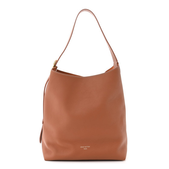 Grained Calfskin Low Key Hobo MM Cognac | FASHIONPHILE (US)