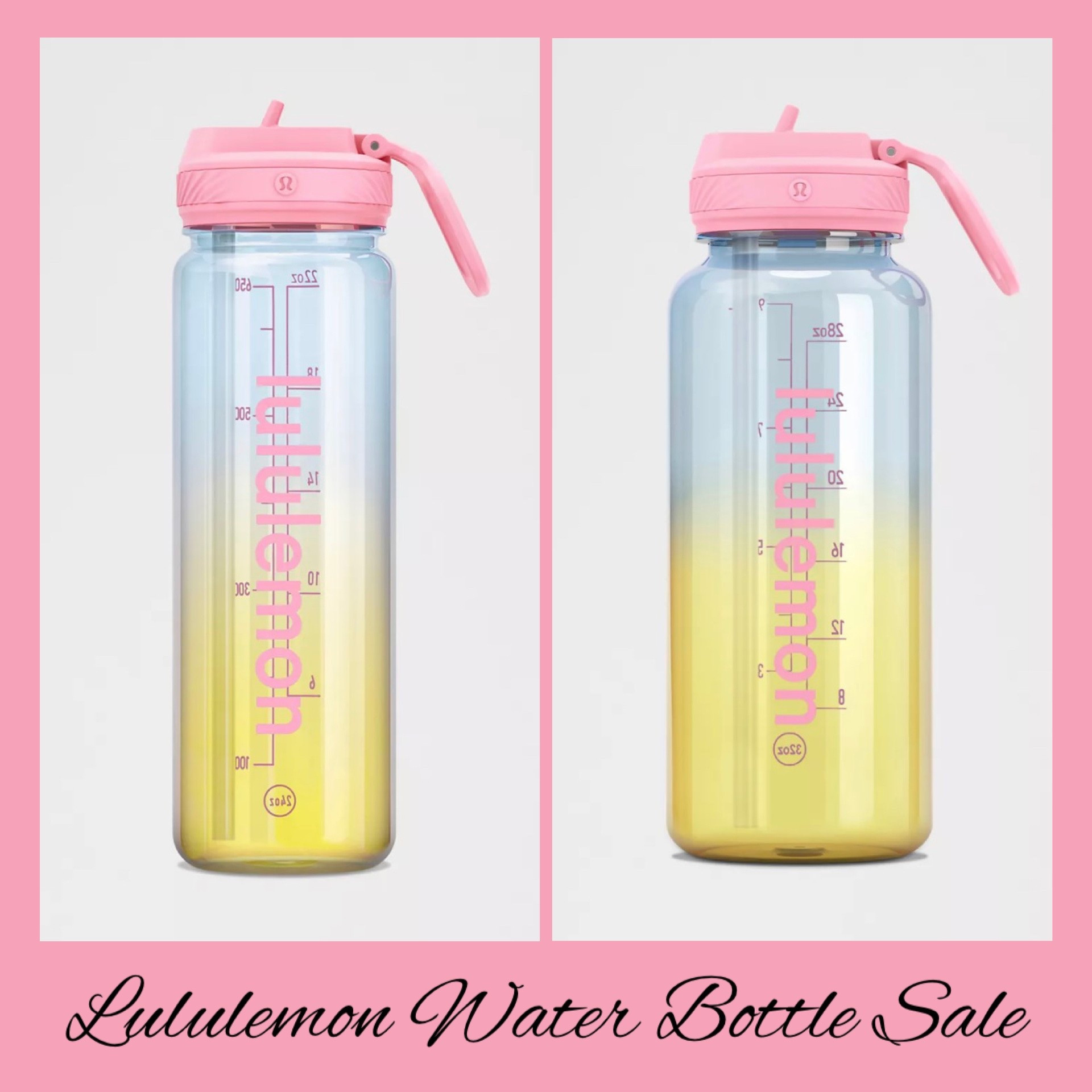 Lululemon has the prettiest gradient water bottles on sale today! Only $19-$24, depending on which size you grab, plus they ship FREE! Love the coloration of these, plus they have a super convenient carrying handle and a flip spout. 💦

#LTKActive #LTKSaleAlert #LTKselfcare