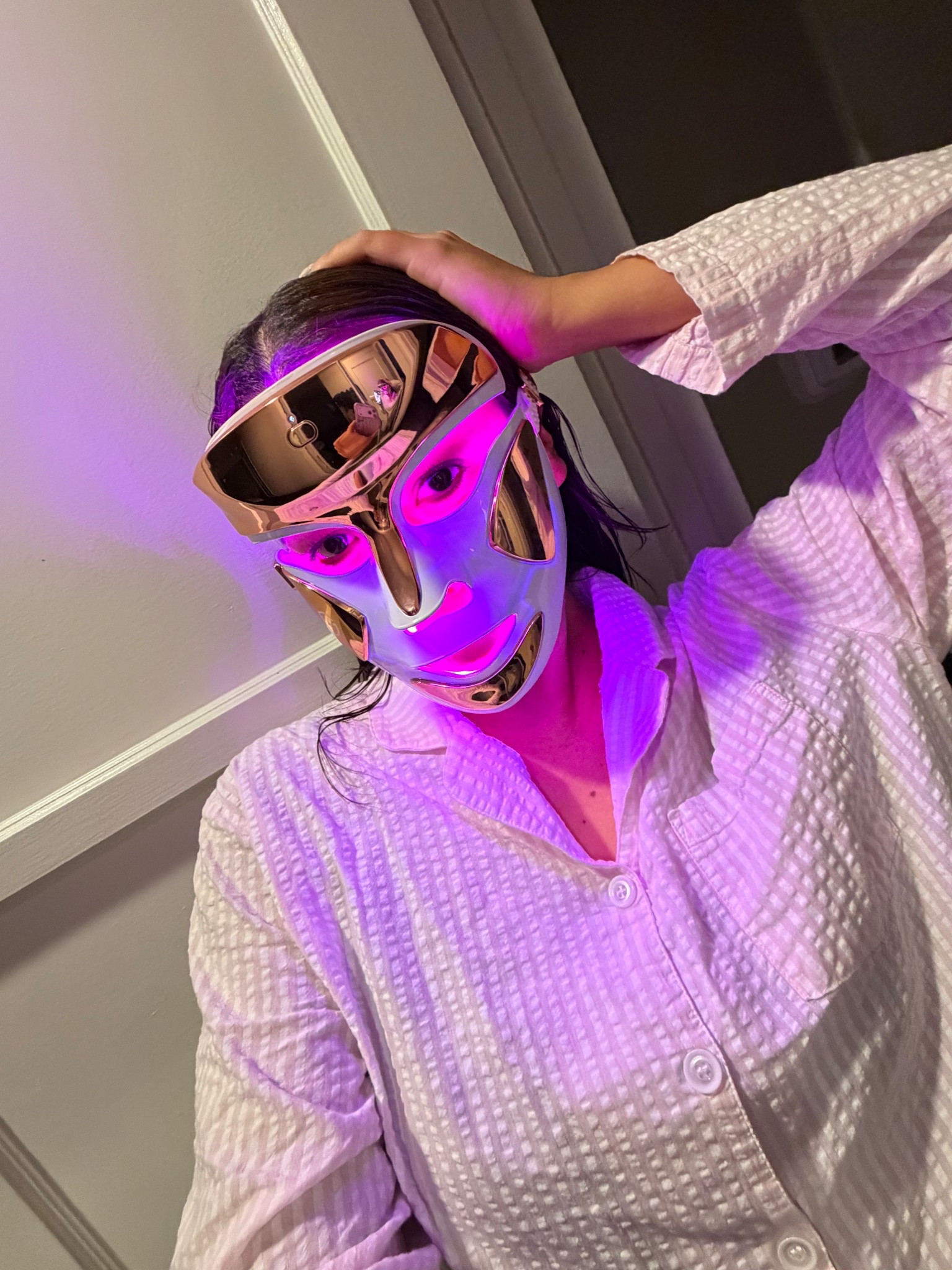 My little post-shower ritual 🤍 PJs and clean skin! 

#LTKdayinmylife #LTKBeauty #LTKselfcare