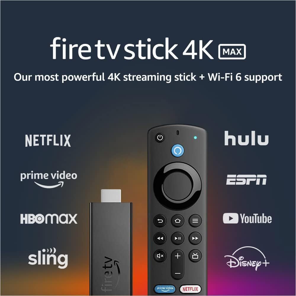 Amazon Fire TV Stick 4K Max streaming device, Wi-Fi 6, Alexa Voice Remote (includes TV controls) | Amazon (US)