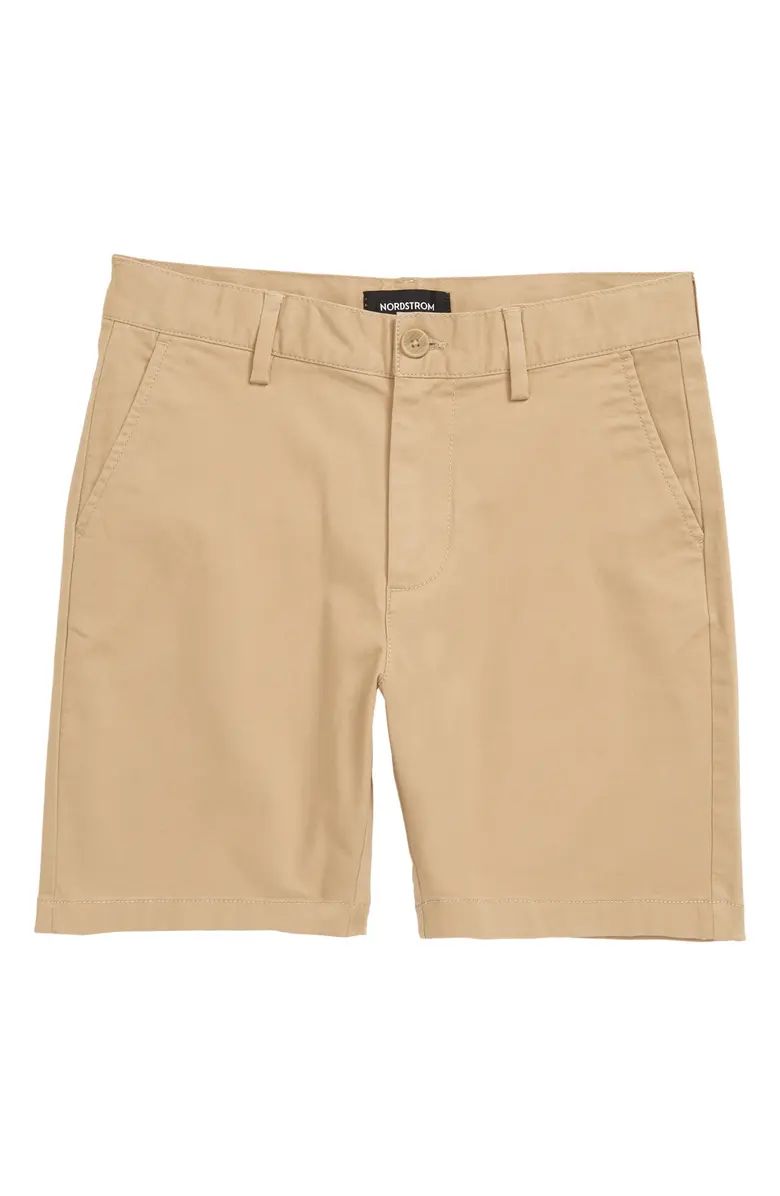 Kids' Slim Straight Leg Chino Shorts | Nordstrom