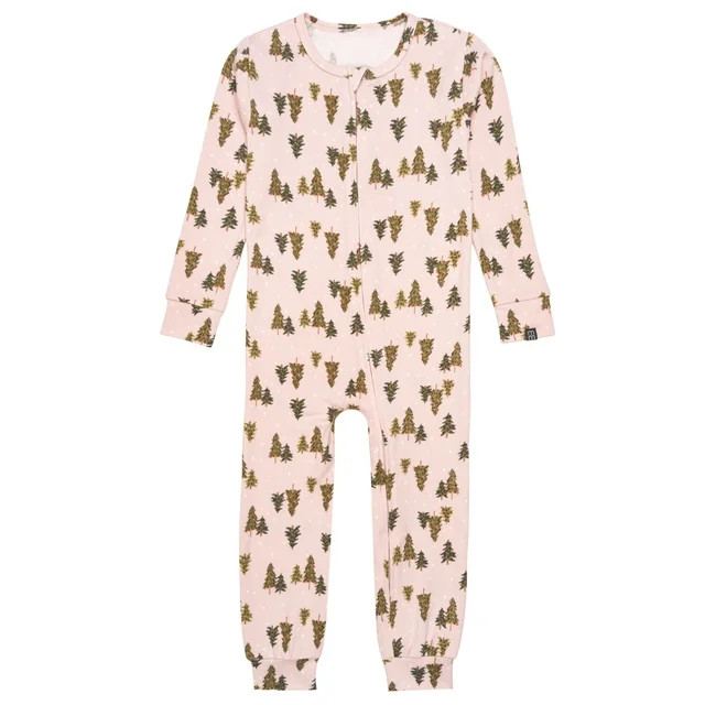 Modern Moments by Gerber Toddler Neutral Super Soft Hacci One-Piece Pajamas, Sizes 12M-5T | Walmart (US)