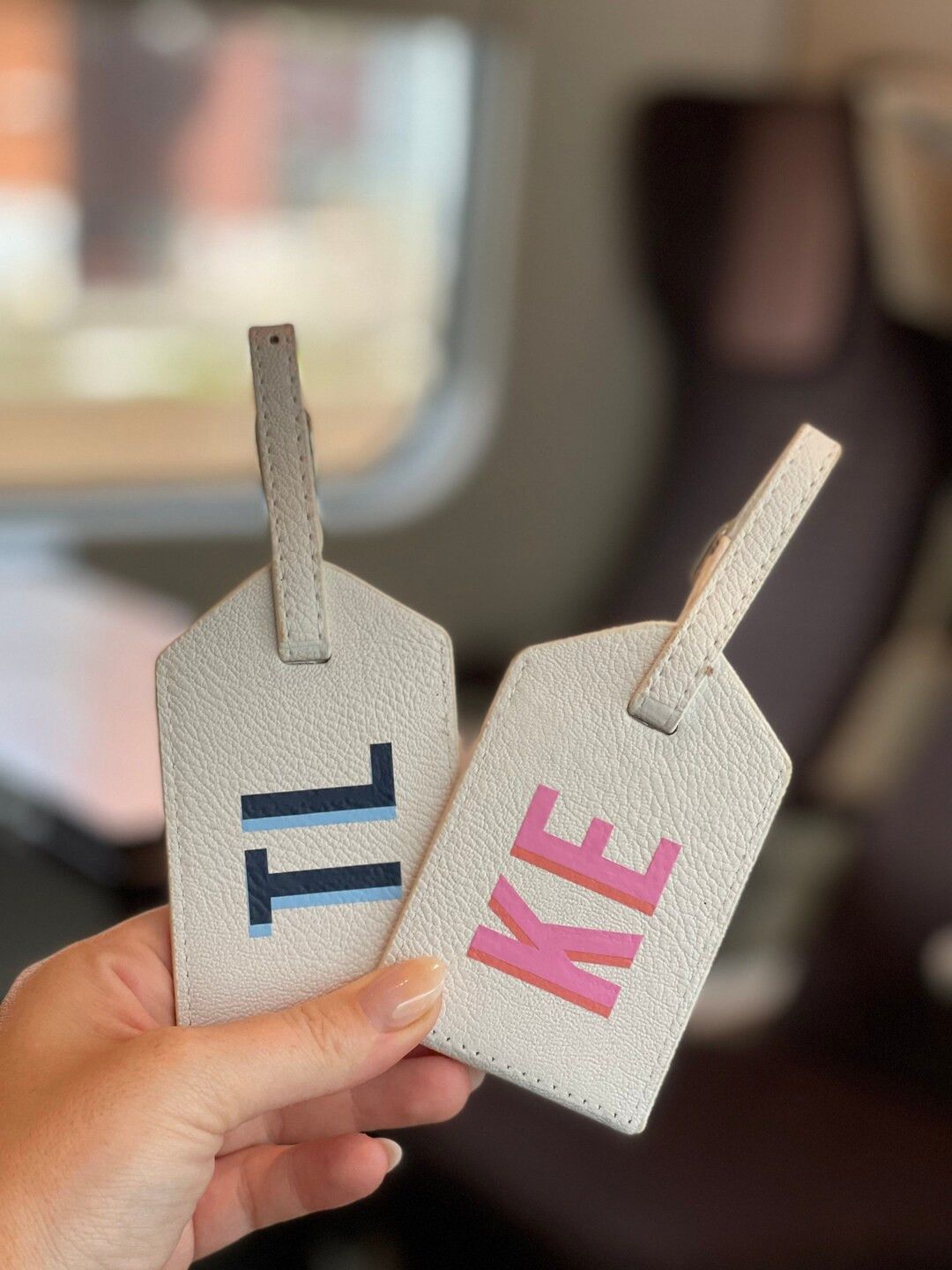 Shadow Monogram Luggage Tag | Etsy (US)