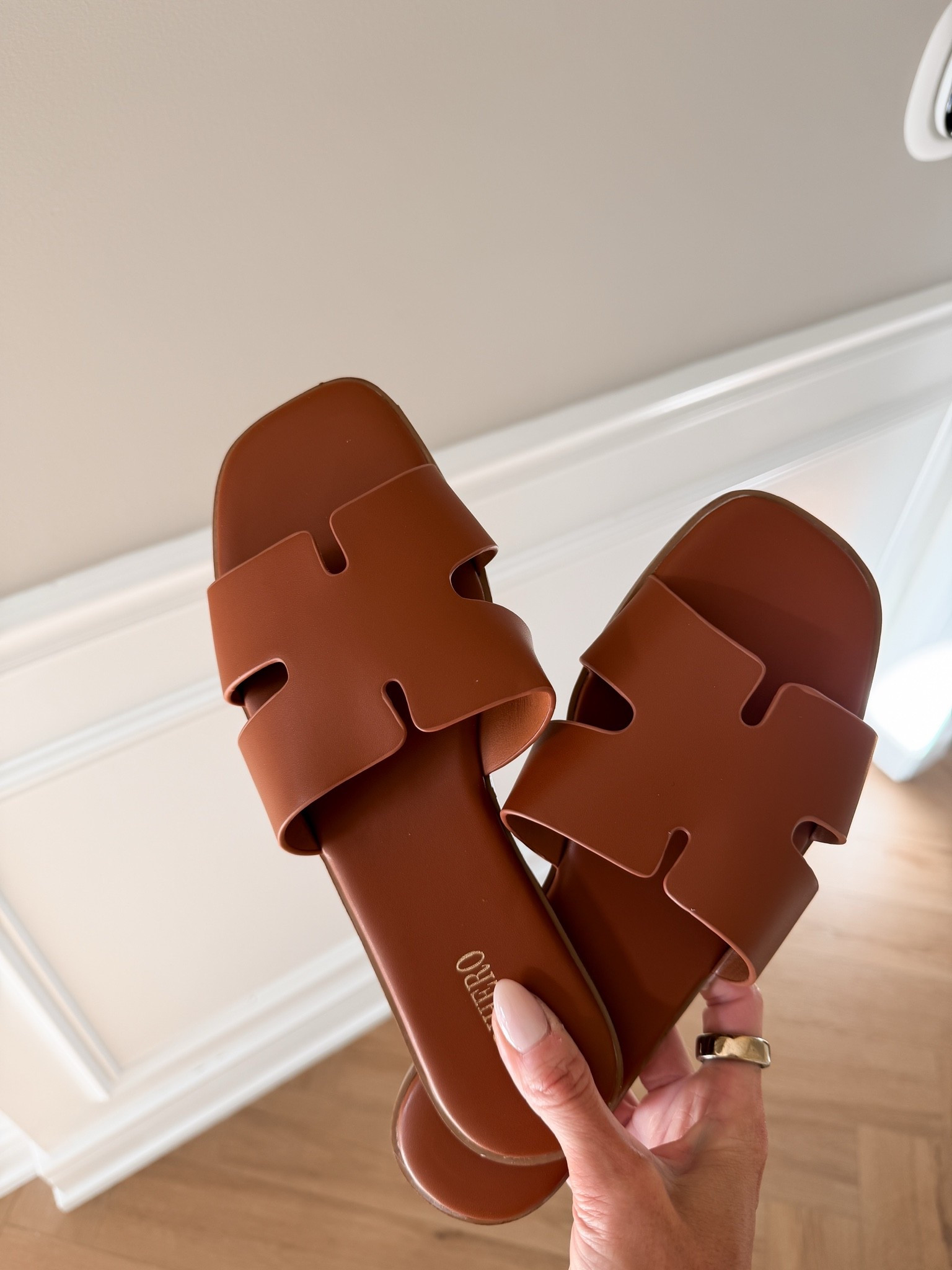 These sandals are identical to the designer 'H' ones we all know and love! They're a fraction of the price, comfortable and beautiful, and a chic touch to any outfit!

#LTKSeasonal #LTKgrwm #LTKootd