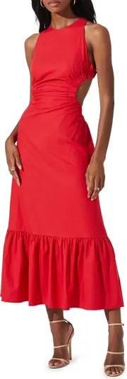 Open Back Linen & Cotton Maxi Dress | Nordstrom