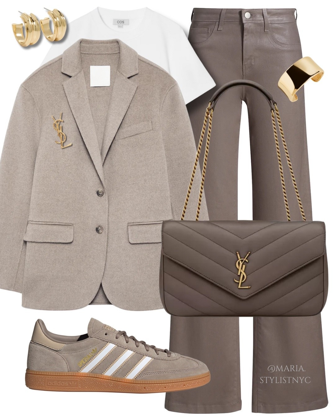 Taupe Fall Outfit 💫✨
Blazer + jeans + Sneakers 👟 

#LTKItBag #LTKShoeCrush #LTKStyleTip