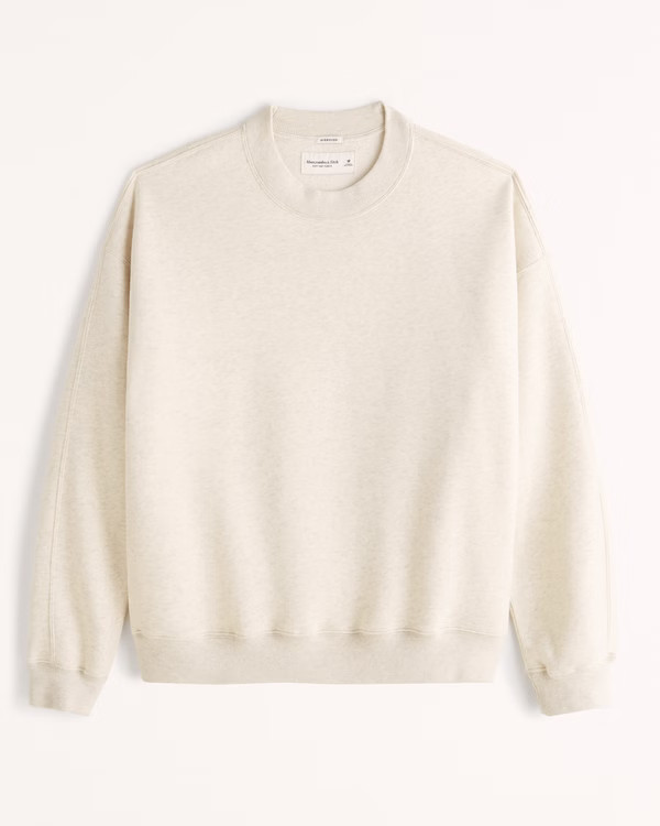 Men's Essential Oversized Crew Sweatshirt | Men's Tops | Abercrombie.com | Abercrombie & Fitch (US)
