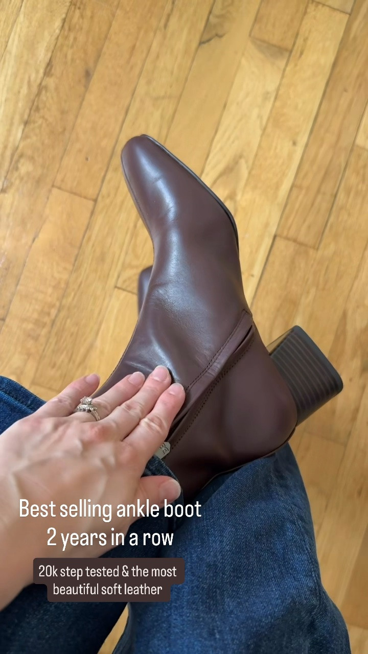 Your favorite leather ankle boot for 2 years in a row! Softest flexible leather that just hugs your foot. 20l step tested and perfect for fall size up 1/2 for thicker socks 

Fall boots, fall footwear

#LTKootd #LTKPetite #LTKSaleAlert