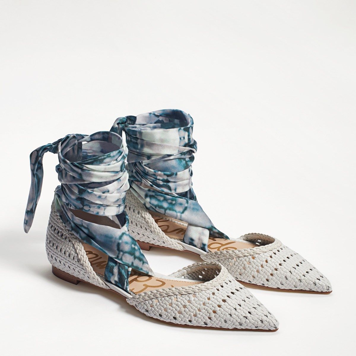 Sloane Scarf Lace Up Flat | Sam Edelman