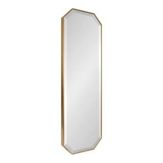 Rhodes 48 in. x 16 in. Classic Octagon Framed Gold Wall Accent Mirror | The Home Depot