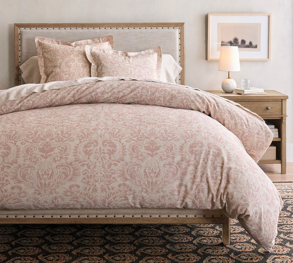 Stella Printed Damask Duvet Cover & Shams | Pottery Barn (US)