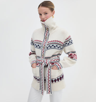 The Tara Sweater - Courchevel Fair Isle Courchevel Fair Isle / M | Hill House Home US
