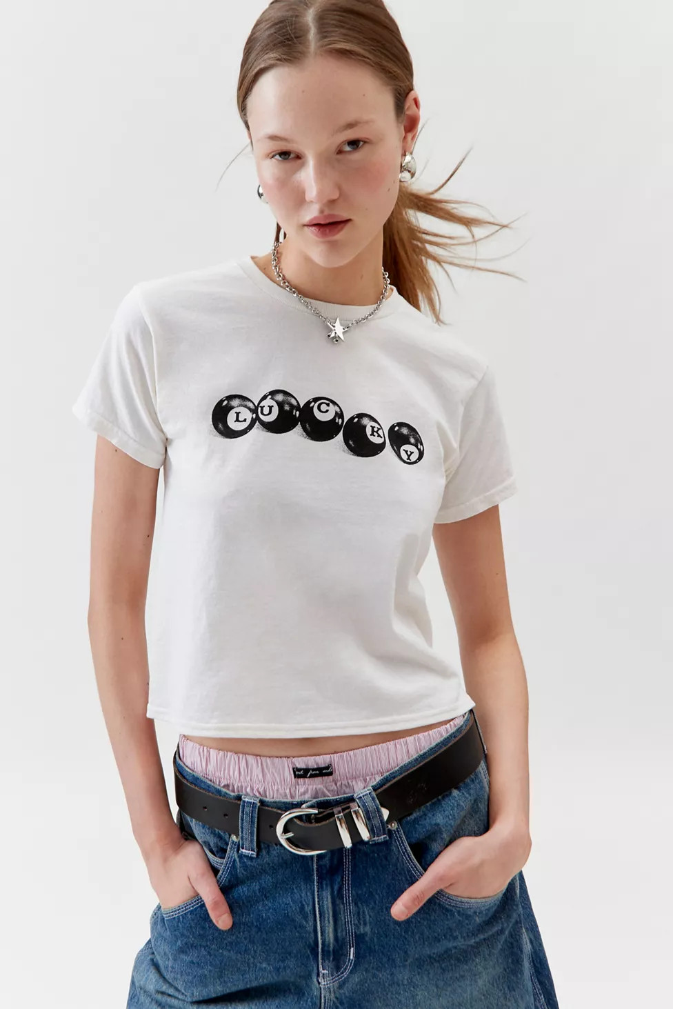 Lucky 8-Ball Slim Tee | Urban Outfitters (US and RoW)