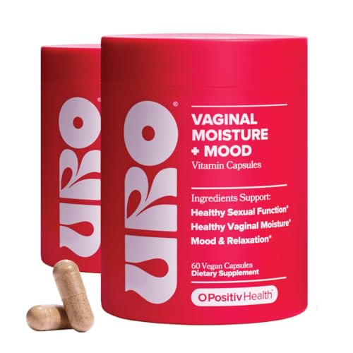 O Positiv URO Vaginal Moisture & Mood – Formulated to Support Vaginal Moisture, Mood & Relaxation – with KSM-66® Ashwagandha, Ginkgo Biloba, Mucuna pruriens, and GABA – 30 Servings (2-Pack) | Amazon (US)