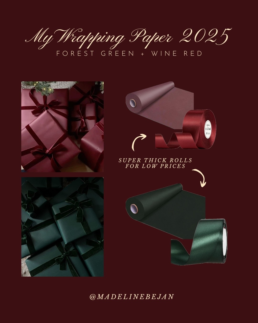 My Monochromatic Wrapping Paper This Year 💋✨  

#LTKGiftGuide #LTKSeasonal #LTKHoliday
