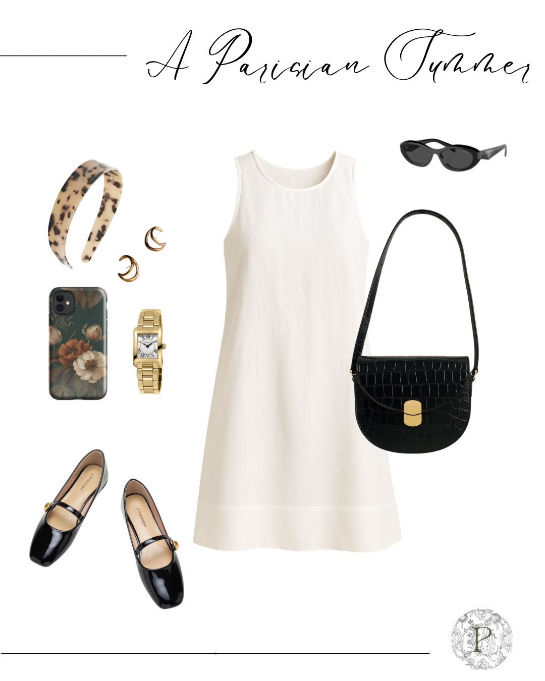 A PARISIAN SUMMER // How to Style Your Phone Series

There’s something about summer in Paris — or at least dressing like it — that makes every day feel a little more romantic, a little more alive. This look captures that je ne sais quoi with a minimalist ivory shift dress, glossy black Mary Janes, a croc-embossed shoulder bag, and a tortoiseshell headband. But the secret detail we can’t stop swooning over?

The She’s Moody phone case by Petalume — a dark, moody floral design that feels like holding a little piece of old-world art in your hand. Available exclusively at www.PetalumeCovers.com.

Why we love this look:
	1.	It balances soft femininity with structured, modern accessories for a timeless silhouette.
	2.	Every piece works together and stands beautifully on its own — classic French styling at its best.
	3.	The She’s Moody phone case adds depth and richness, making your tech part of your outfit story.

→ Want to elevate your everyday look with timeless Parisian flair? Shop the full outfit + She’s Moody phone cover, exclusively at www.petalumecovers.com now and let your accessories speak a language of quiet luxury.

#LTKStyleTip #LTKWorkwear #LTKSummerEdit