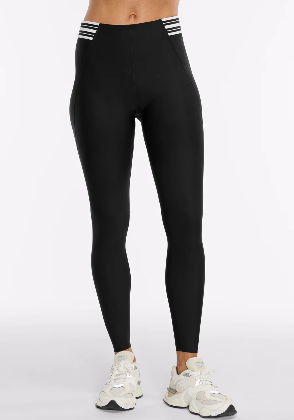 Merit ⅞ Striped Elastic Legging | Peloton Apparel