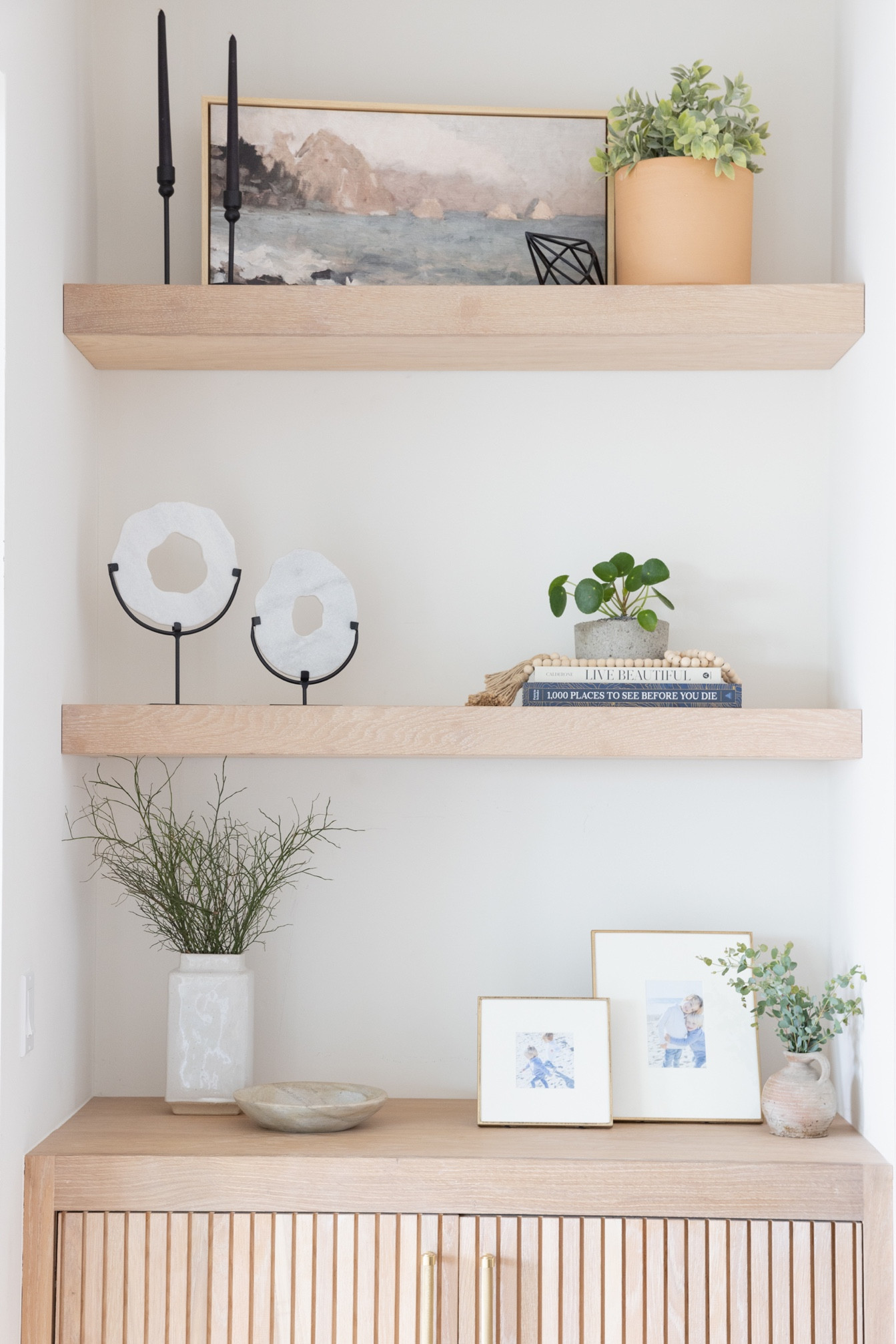 Affordable shelf decor items that are the perfect fit for a collected look 🤍

Home Decor Accessories 
Target Home Finds
Shelf Styling 

#LTKhome #LTKunder50 #LTKunder100