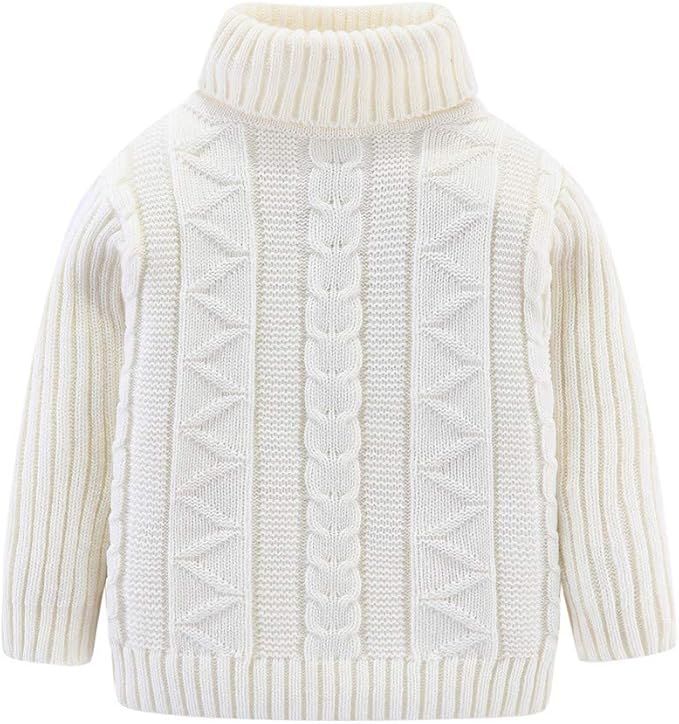 Mud Kingdom Kids Sweaters Unisex Turtleneck Lightweight | Amazon (US)